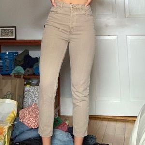 Tan/beige mom jeans